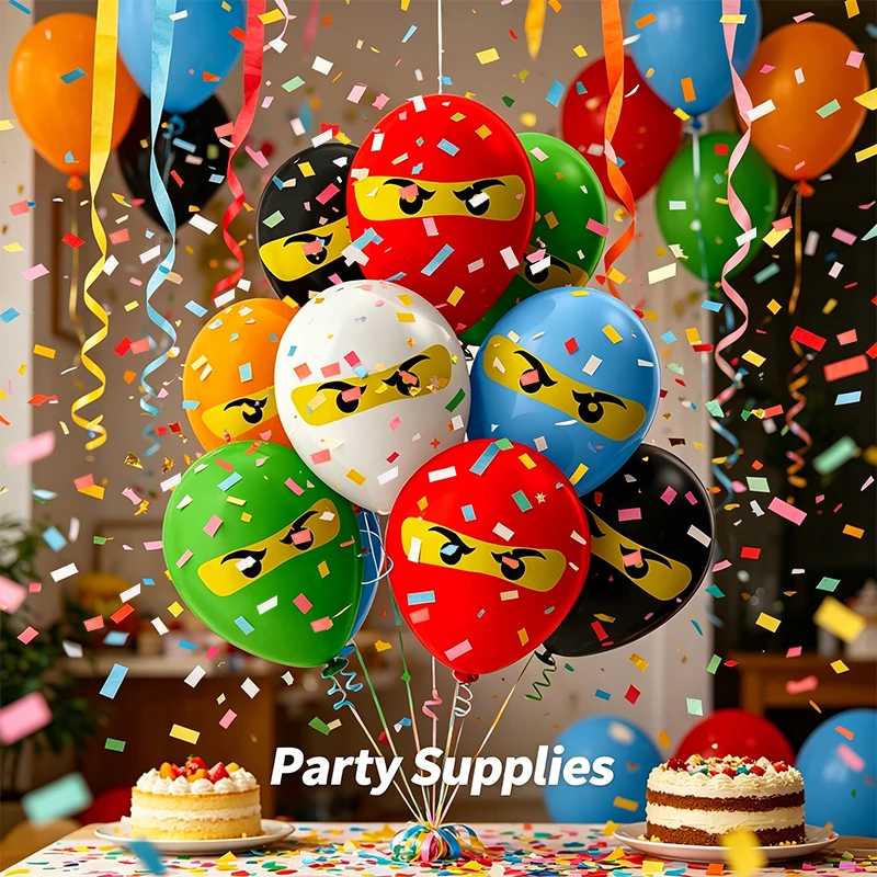 Building Blocks Birthday Party Decoration Balloons Party Supplies Latex Balloon Shower Decors balloon Birthday party gift supply