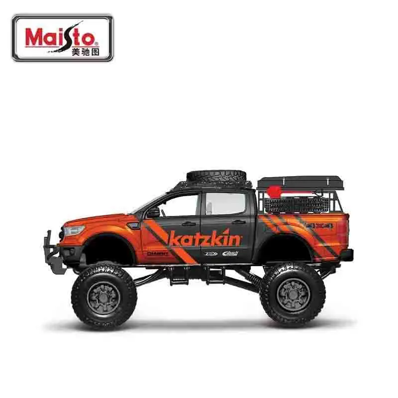 Maisto Jeep Wrangler Chevrolet Ford Legering Gemodificeerde Terreinvoertuigen Automodel Metalen Speelgoed Miniatuur Schaal Voertuigmodel Kindercadeau