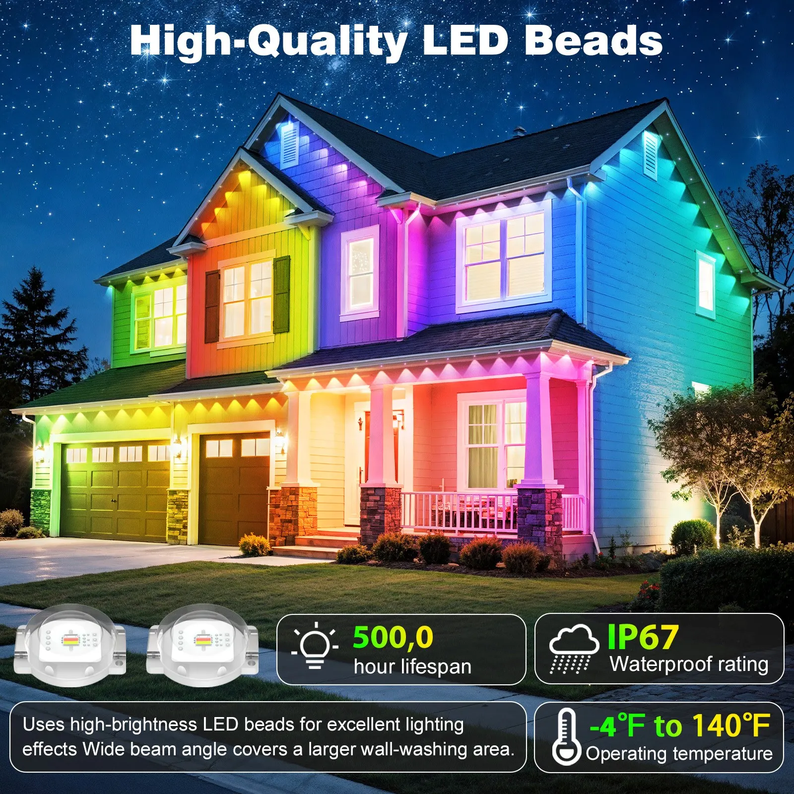 500FT Permanent Outdoor LED St - đánh giá và giá Smart Garden Diy