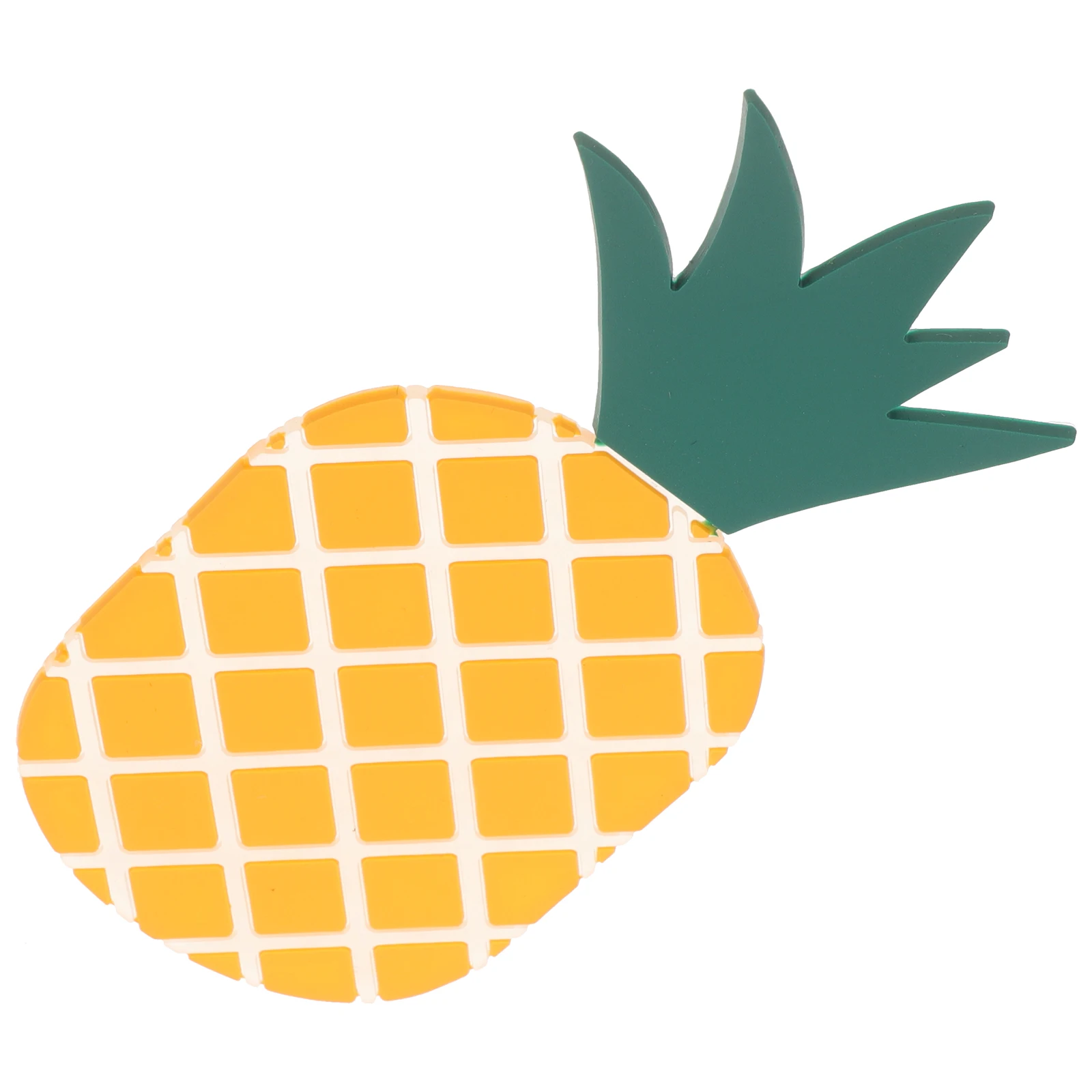 

Pineapple Shaped Silicone Fruit Pattern Cup Pads Decorative Drink Table Nons Heat Resistant Mat Coffee Tea Glasses