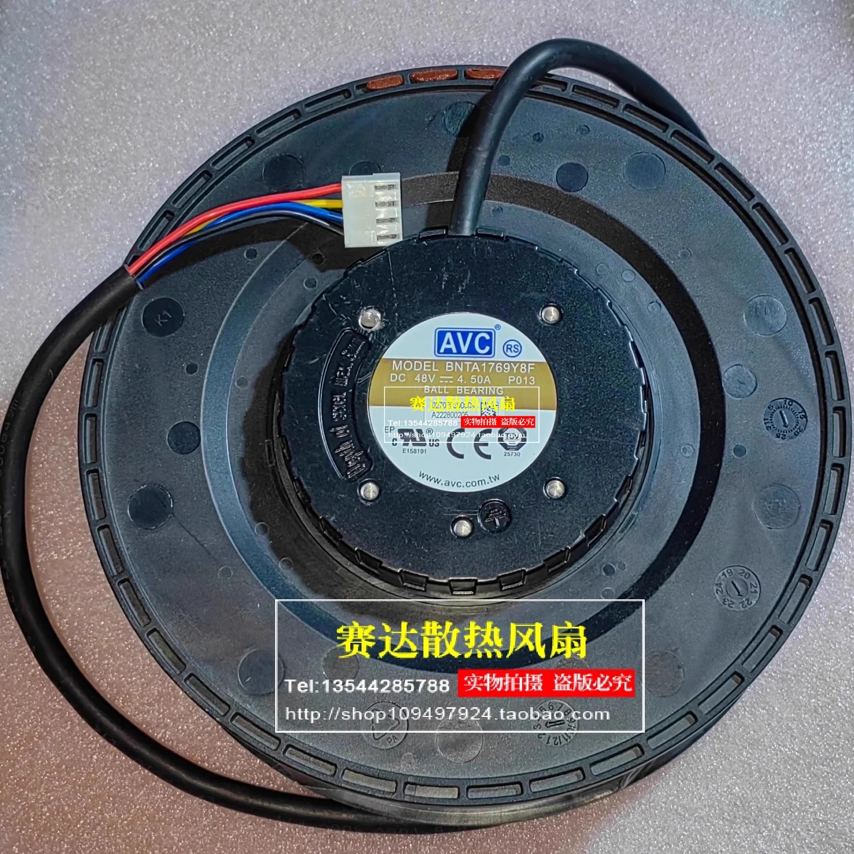 

Original BNTA1769Y8F 48V 4.50A 17CM turbine centrifugal fan for full circle air conditioning equipment