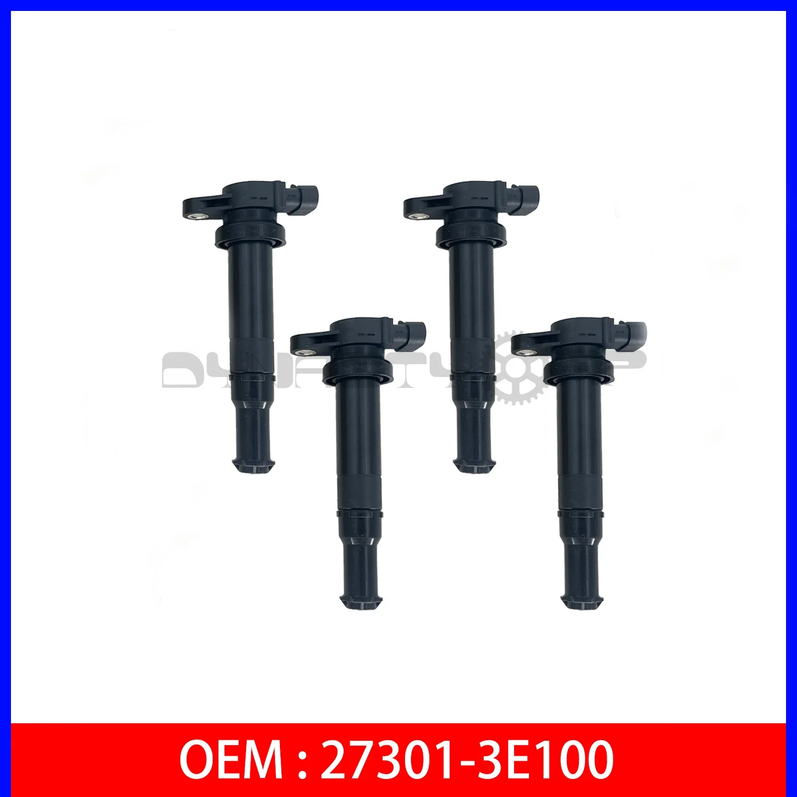 4 PCS Ignition Coil 27301-3E100 for 06-07 Hyundai Azera Santa Fe， Kia Optima 2.7L ,273013E100