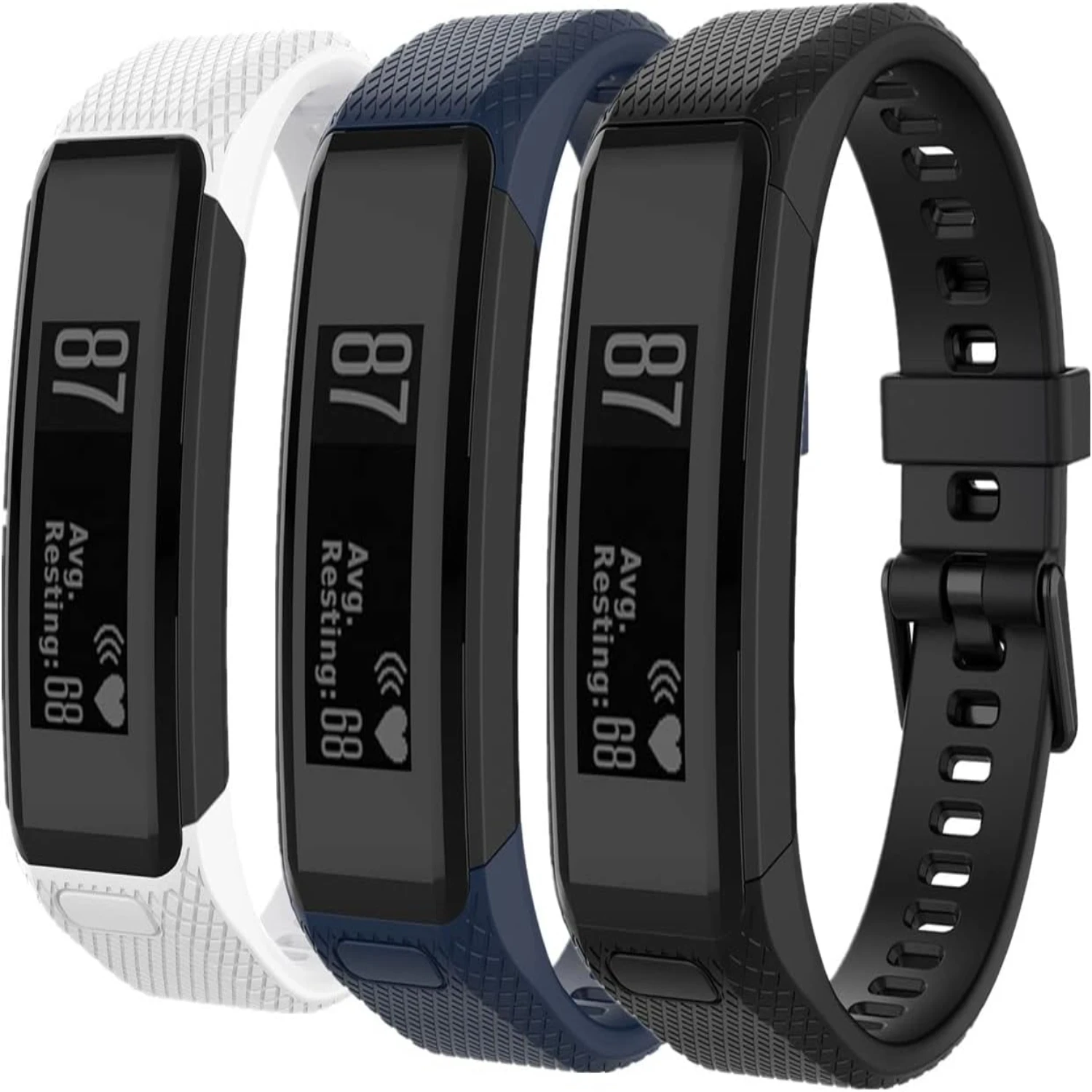 Eleve su rutina de fitness con esta elegante y de una correa de reloj deportivo de silicona de alta calidad para su rastreador de ejercicios Vivosmart HR. Le