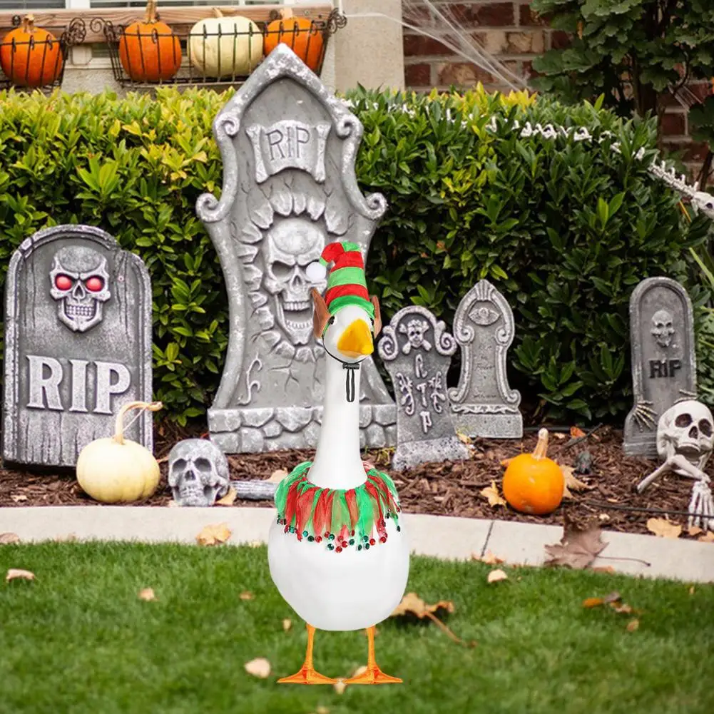 

Lawn Goose Outfit Lawn Goose Outfits Festive Goose Statue Outfits for Halloween Christmas More Set of Lawn for Outdoor