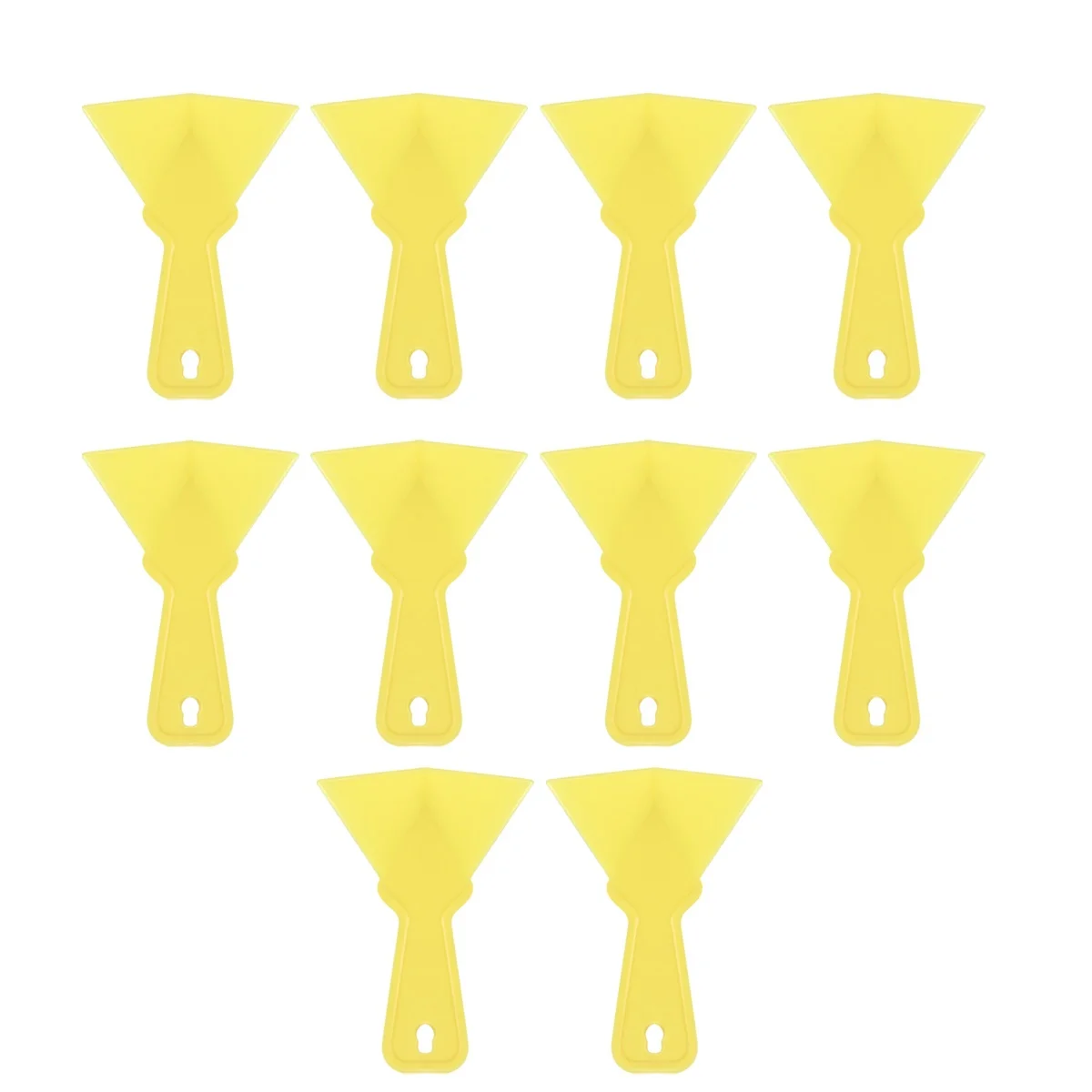 Herramienta de eliminación de lechada de pared, limpiador de esquinas de paneles de yeso, ángulo ajustable de 90 grados, raspador de esquina de paneles de yeso amarillo, 10 Uds.