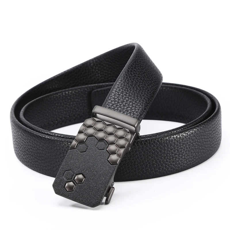 

belts for men cow genuine leather male strap automatic buckle belt newest fashion design original brand