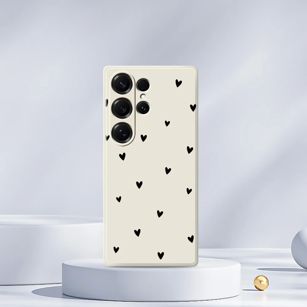 Love Pattern Phone Case For Samsung Galaxy S25 S24 S23 S22 S21 S20 Ultra Plus S10 Plus S24FE S23FE S22FE S21FE S20FE Soft Cover