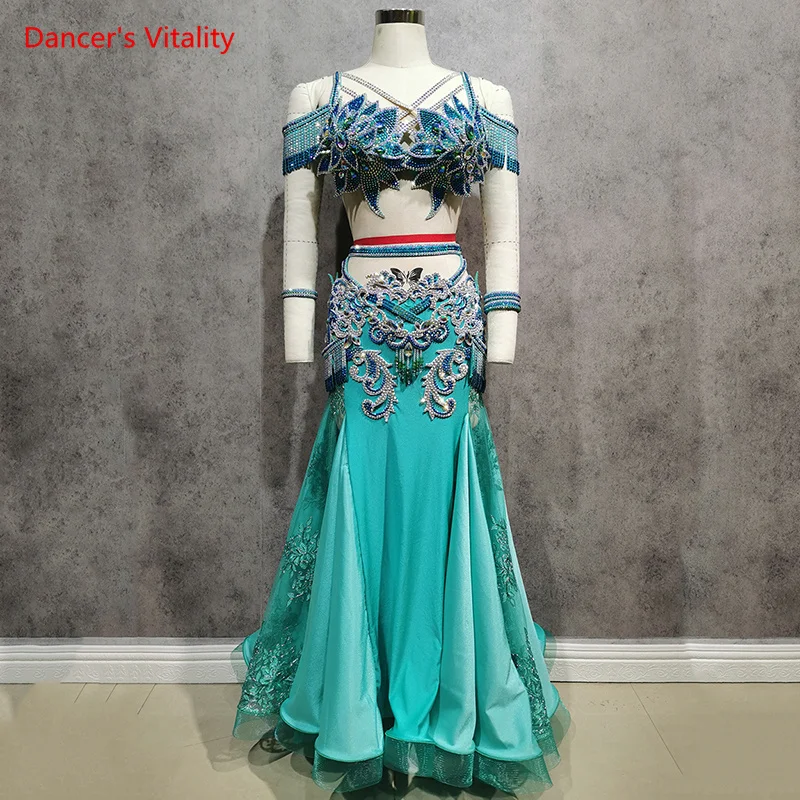 Belly Dance Costume Set for Women High-end Gorgeous Belly Dance Competition Clothes Suit Cusomzied Adult Child Stage Dance Wear