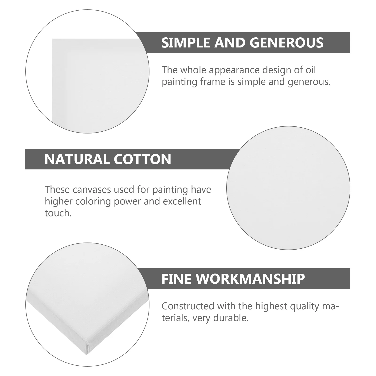 

2Pcs Stretcher Frames Blank Art Canvas Frame Versatile Painting Stretching Frame for Acrylic Watercolor Gouache