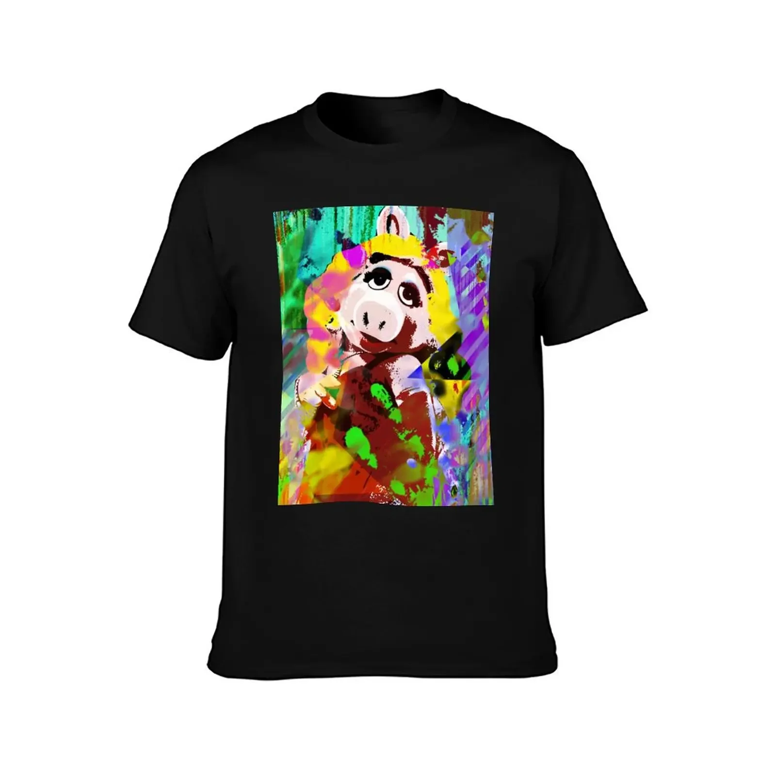 Piggy T-Shirt Short sleeve tee man t shirt anime blacks funny t shirts men