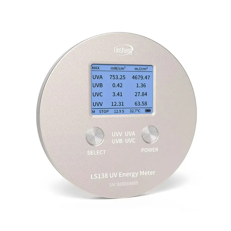 เครื่องวัดความเข้มแสงยูวี LS138 สี่ช่องสัญญาณ สำหรับ UVA UVB UVC UVV เครื่องวัดพลังงานแสงยูวีความแม่นยำสูง