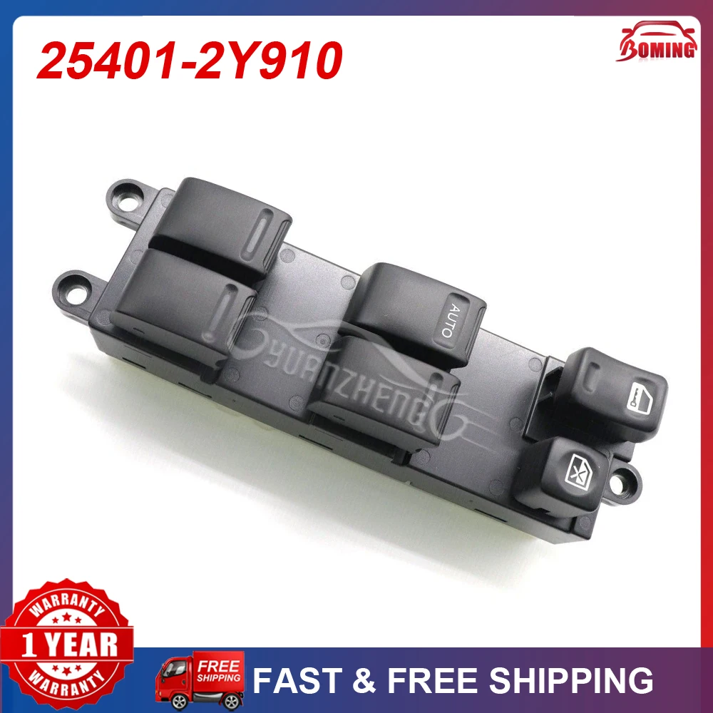 

25401-2Y910 Power Window Lifter Master Control Switch For Nissan Maxima Subaru Impreza Infiniti I35 1999-2006 25401-4Y100