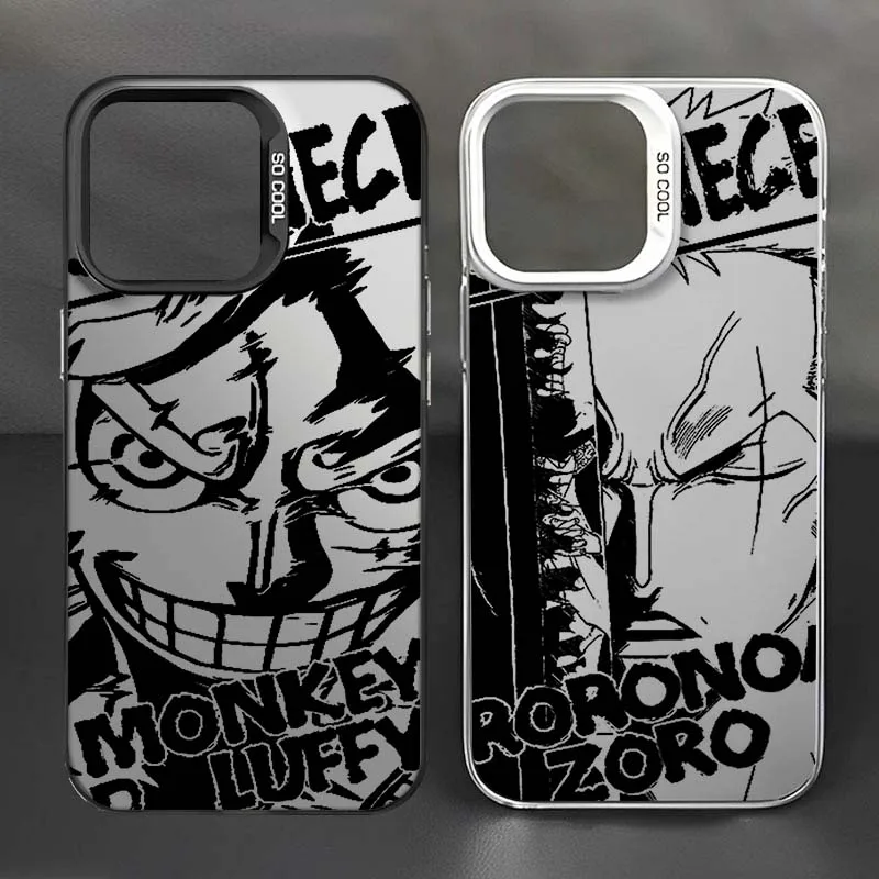 

Trend Zoro One Piece Luffys Art For Apple iPhone 17 Air 16 16e 15 14 13 12 11 Mini Pro Max Plus Colorful Silver Cover Phone Case