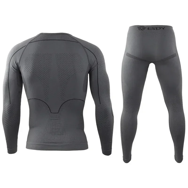 Clothing Hiking Fitness Stretch Men Underwear Thermal Training Dry Thermo Cycling Winter Sets Male Long Breathable Johns Quick