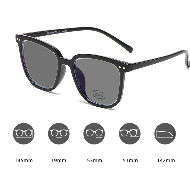 Men Women Trendy Photochromic Reading Glasses Unisex Vintage Outdoor Travel Sunglasses Retro Square Frame Presbyopia Eyewear