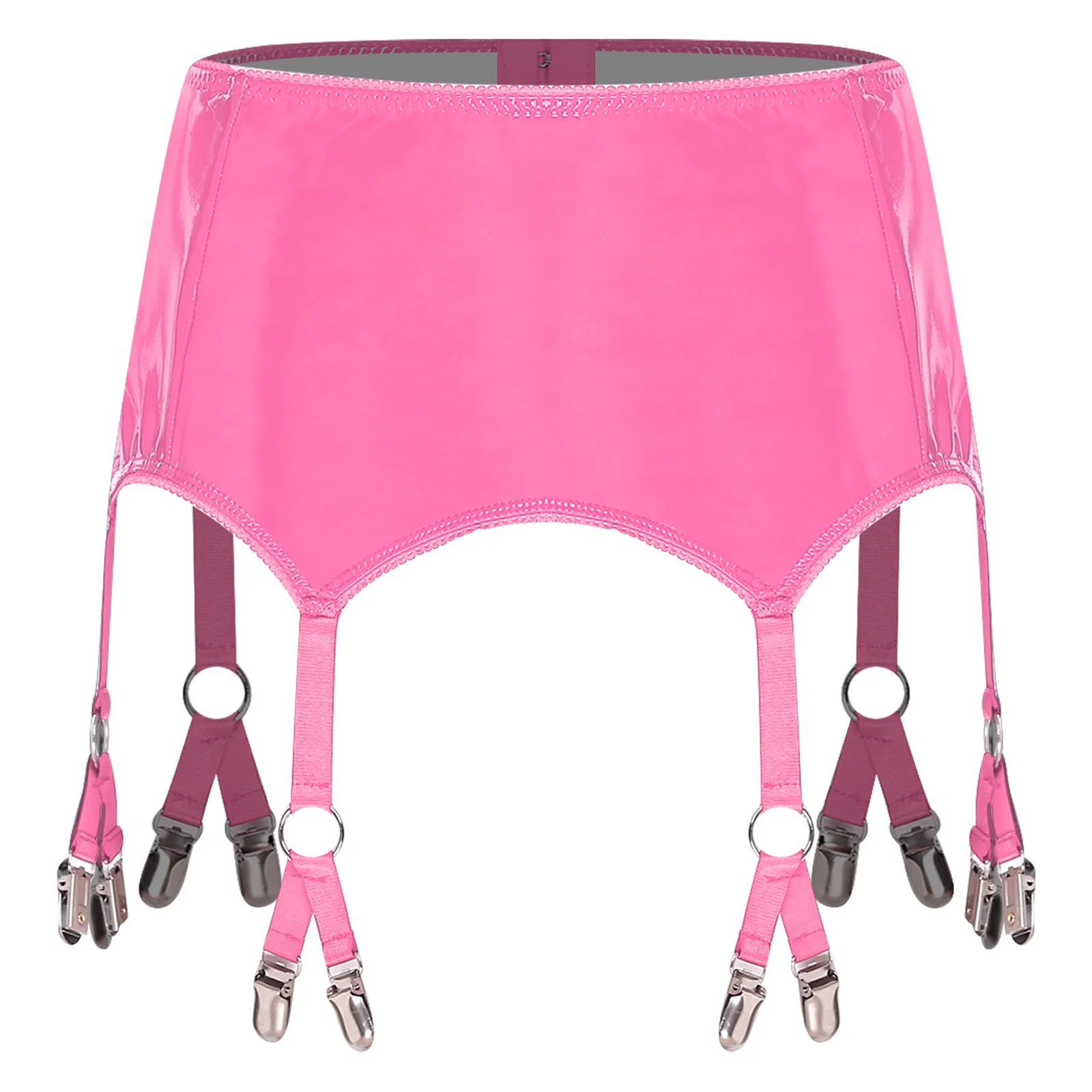 

Женские стильные подвязки из искусственной кожи, юбки, ремни для чулок с металлическими зажимами, подвязки для интимных эротических костюмов, аксессуары