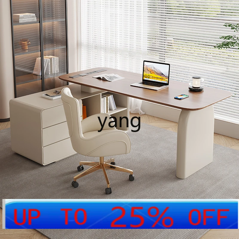 

Lmm corner desk retro cream style home modern minimalist desk