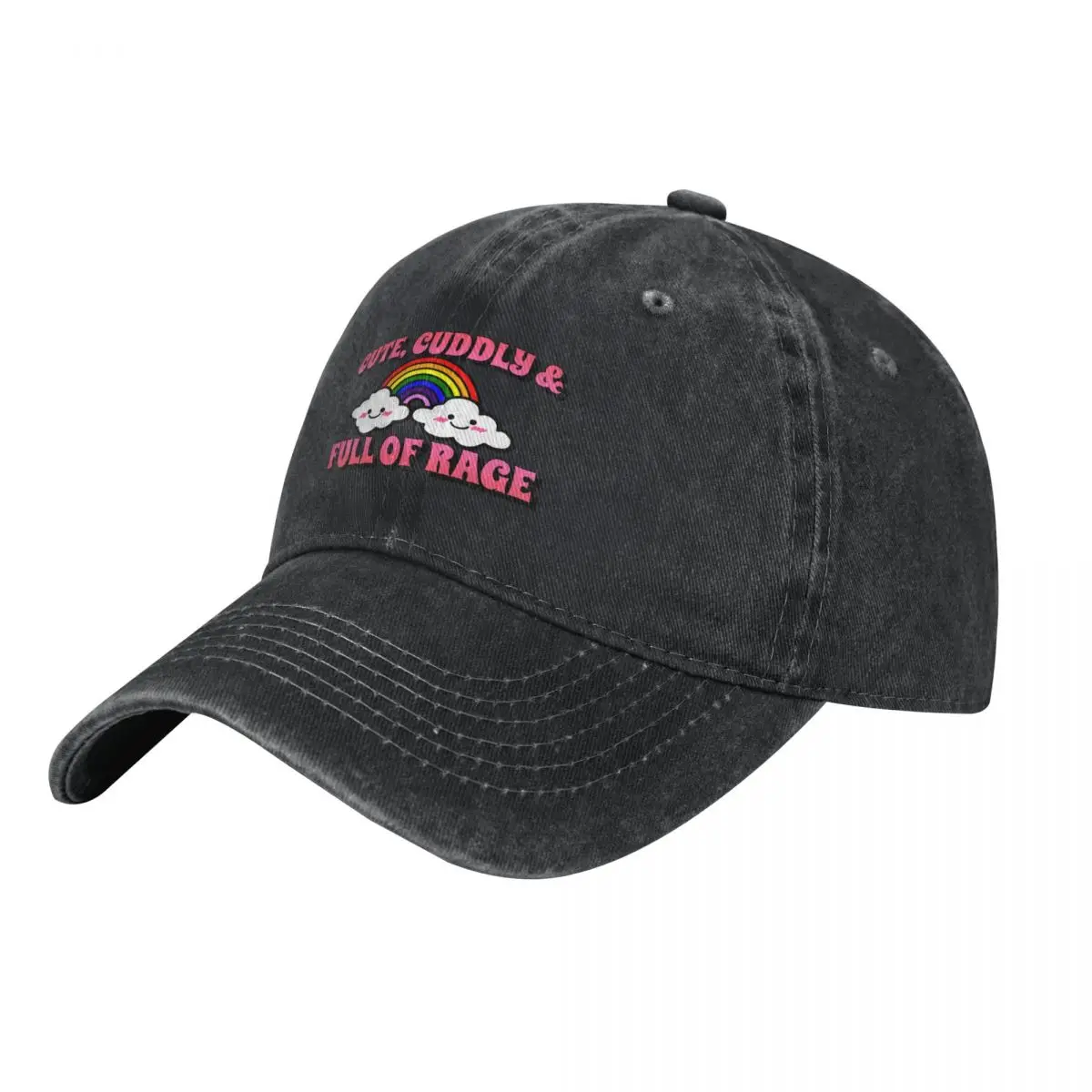 Cute, Cuddly And Full Of Rage Baseball Cap Horse Hat Beach Outing Mens Tennis Women's