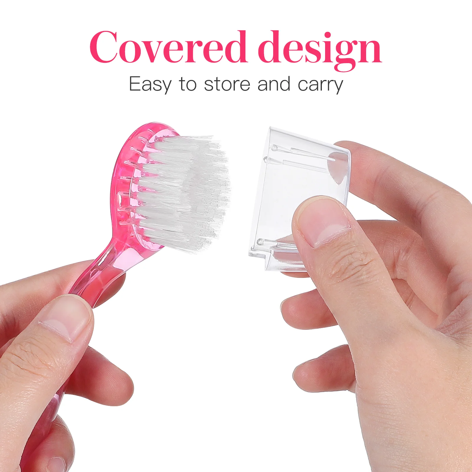 6 Pcs Horn Brush Fingernail Cleanser Home Tools Cleaning Cleaners Manicure Facial Exfoliating Plastic