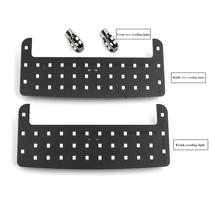 4Pcs/Set For Toyota FJ Cruiser High Brightness Reading Lamp Car Front/Middle Row Reading Light Interior LED Trunk Reading Light