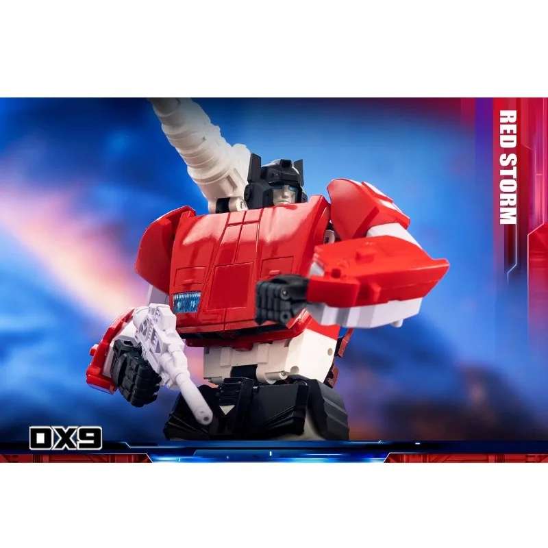 ¡Comiendo pronto! Transformación DX9 D21 Sideswipe Red Storm G1 MP Escala Figuras de acción Robot Juguete