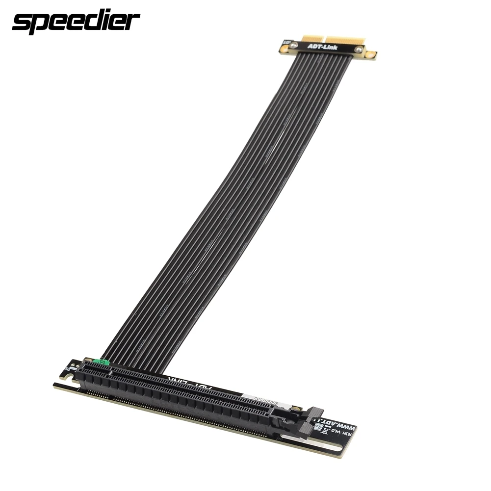 Riser Gen4 Pci E 4.0 16X Om 4X Grafische Kaarten 1U Verticale Socket Flexibele Universele Verlengkabel Riser Card Adapter voor Gpu