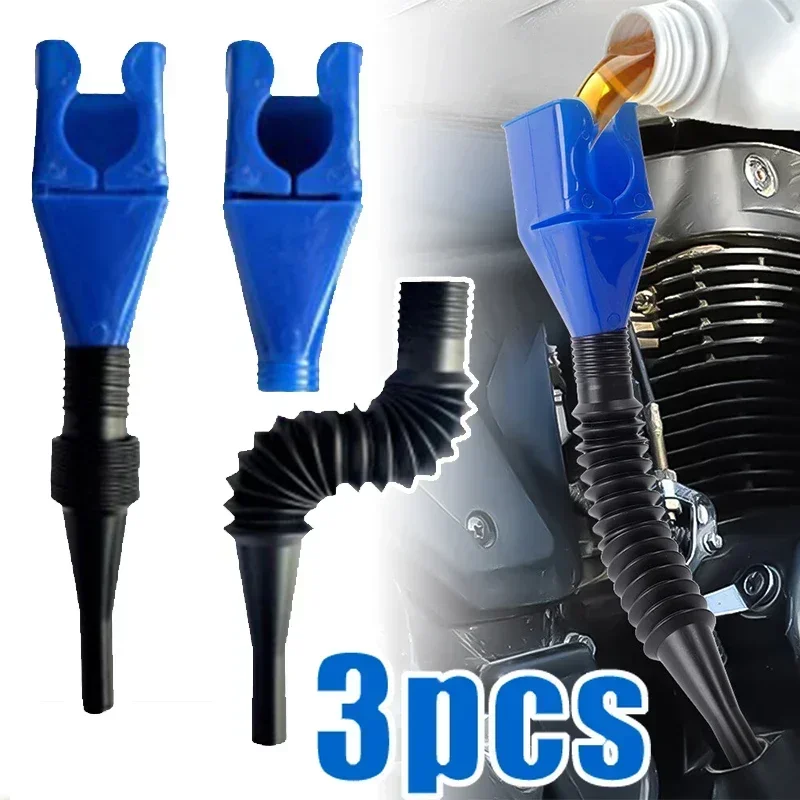 Easy to pour oil without assistance, square thick bayonet buckle funnel for car oil filling, oil pouring tool Accessories