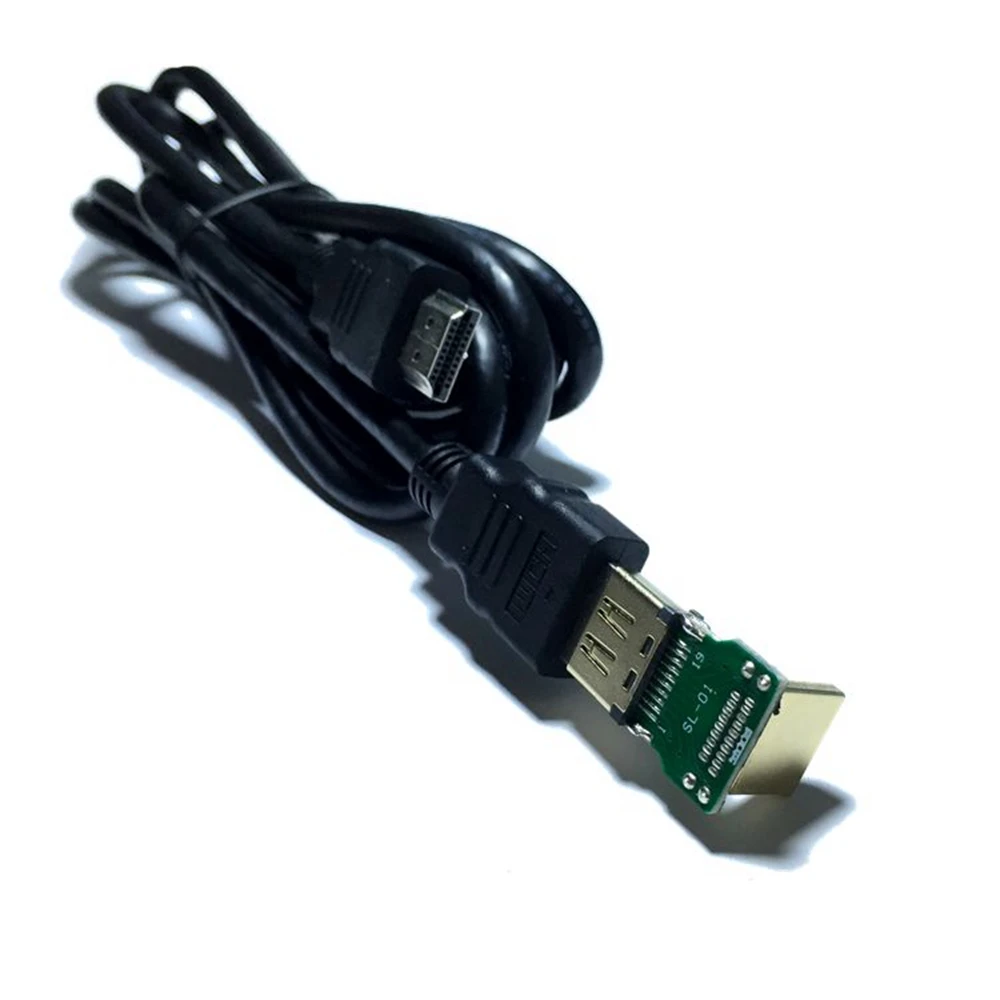 HDMI elbow right angle PCB male to female ultra-thin corner high-definition extension adapter HDMI adapter male to female