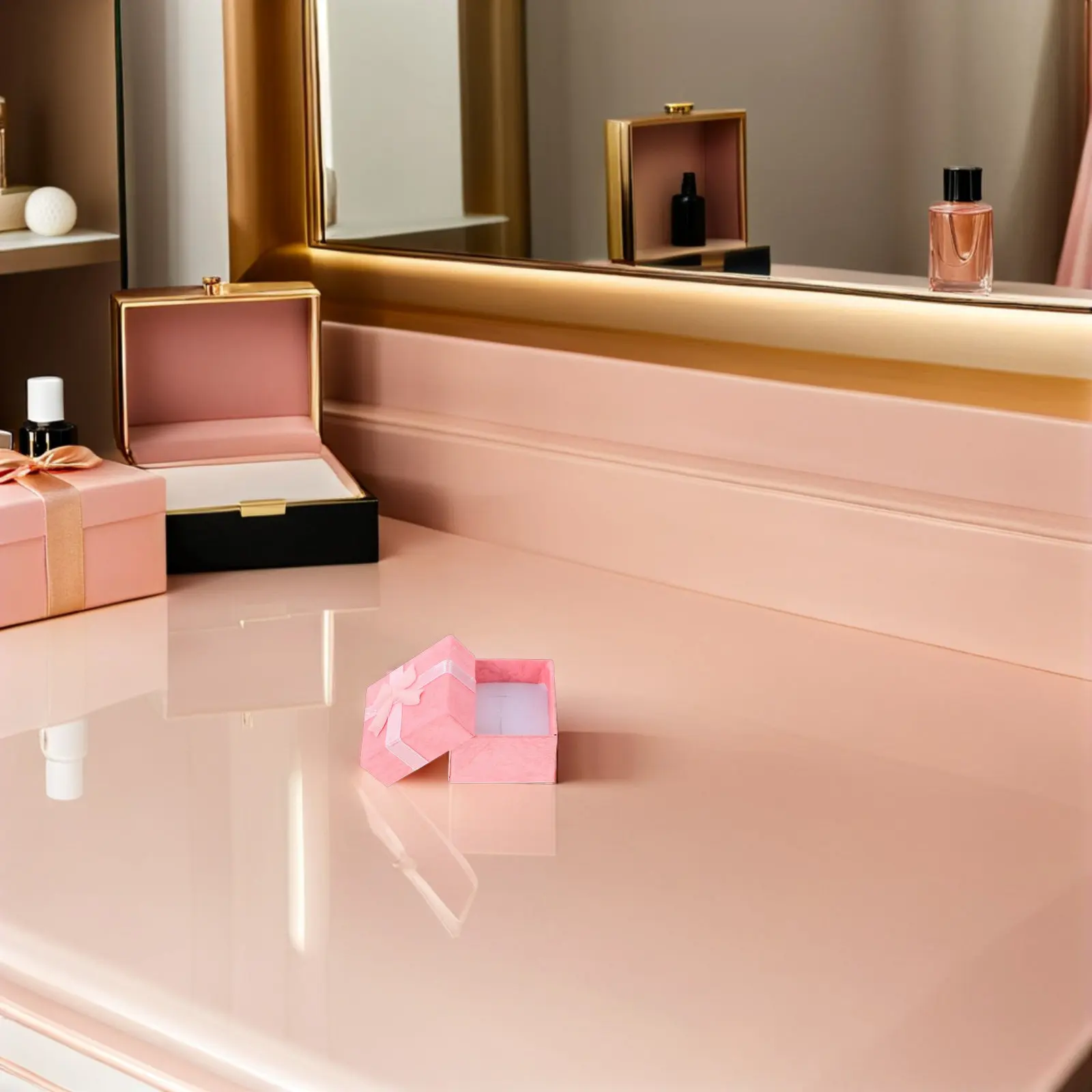 

20Pcs Jewelry Packaging Box Decorative Cardboard Sponge Liner Pendant Brooch Earring Case Pink 1.57x1.57x0.98in Jewelry Storage