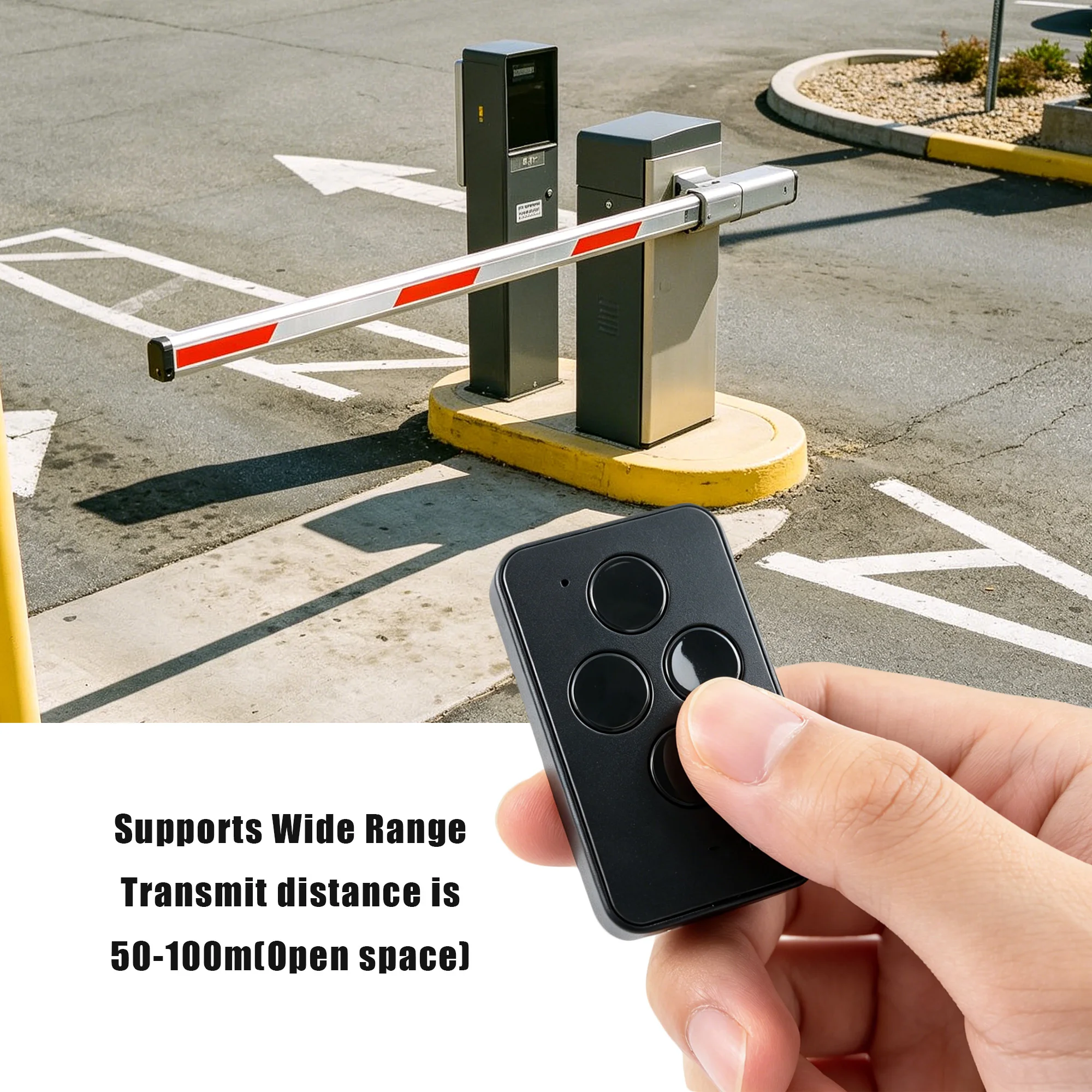 433MHz Rolling Code Gate Remote Control 2‑4 Channel Handheld Transmitter Replacement For Automatic Garage Door Opener