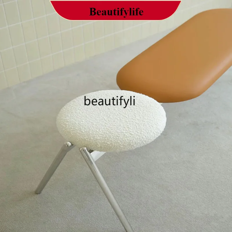 D132 Soft Cushion Corridors Hallway Clothing Store Rest Stool Household Light Luxury Advanced Bench