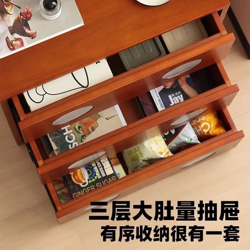 New medieval chest, floor-to-ceiling locker, sofa side cabinet, bedroom bedside table, three-bucket small apartment