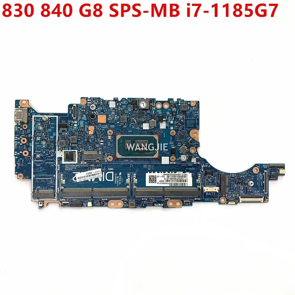 6050A3426501 For HP EliteBook 830 840 G8 Laptop Motherboard N19931-601 N19930-601 N19929-601 11th CPU On Board 100% Working