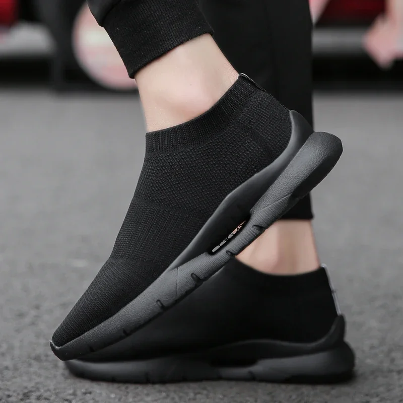 

Men Light Running Shoes Jogging Breathable Men Sneakers Slip on Loafer Shoe Mens Casual Shoes Sock Shoes zapatos hombre