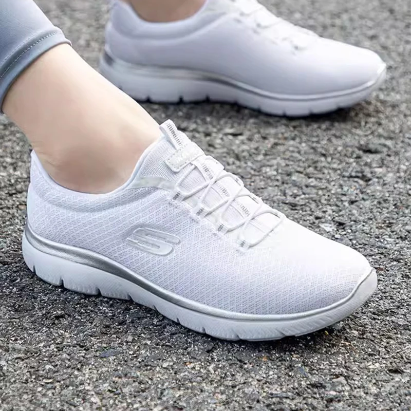 Skechers Women's sports shoes Summer new fashion breathable casual shoes Lightweight comfortable walking shoes