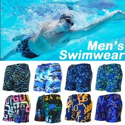 Adult Swimming Briefs Multicolor Printing Breathable Mens Swimming Trunks Avoid Embarrassed Beach Soak in A Hot Spring Drift