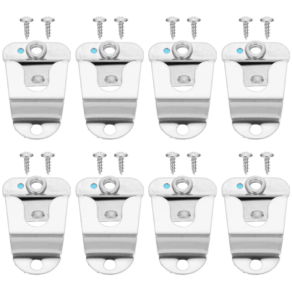 

8pcs Microphone Hook Holder Universal Metal Mount Clips for Stands Car Radio Mic Accessories Easy Install Suitable Various