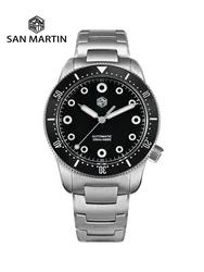 San Martin Original Design New Men Diver Watch 39.5mm YN55 Automatic Mechanical Watches Sapphire Waterproof 200M Luminous SN0142