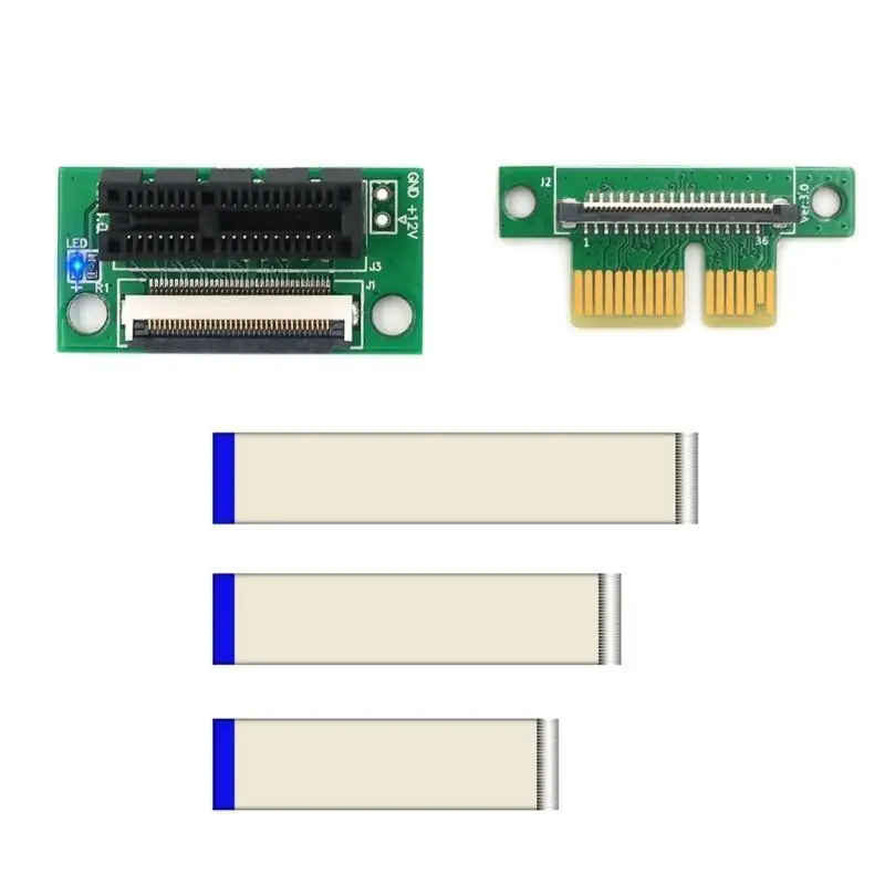 

652F Vertical Direction 36Pin 1X Extension Cable with 12V LED Cable and Foot Pad Enhanced Compatibility