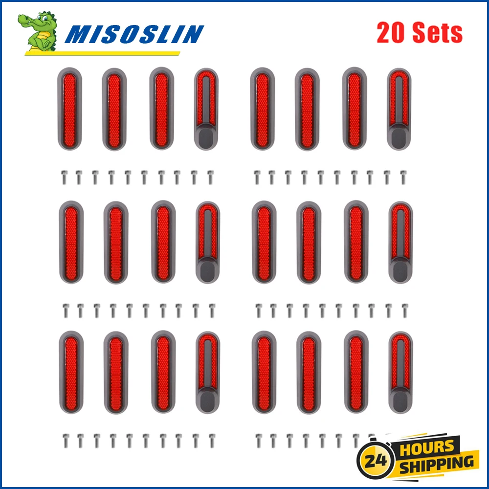 

20 Sets Front Rear Wheel Cover 4pcs E-Scooter Tyre Hubs Cap Shells Reflective For Xiaomi Pro 2/1s/M365 Pro Electric Scooter Part