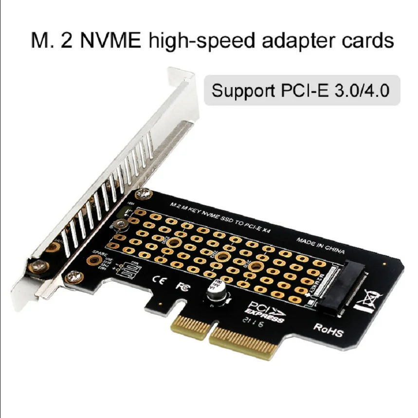 

PH41 NVME adapter M.2 to PCIE3.0/4.0 full speed X4 expansion card, PCI-E to M.2NVMe single-disk adapter card