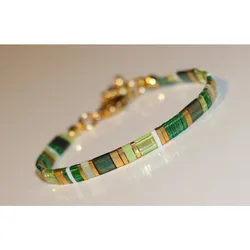 Delicate drawstring beaded bracelet,