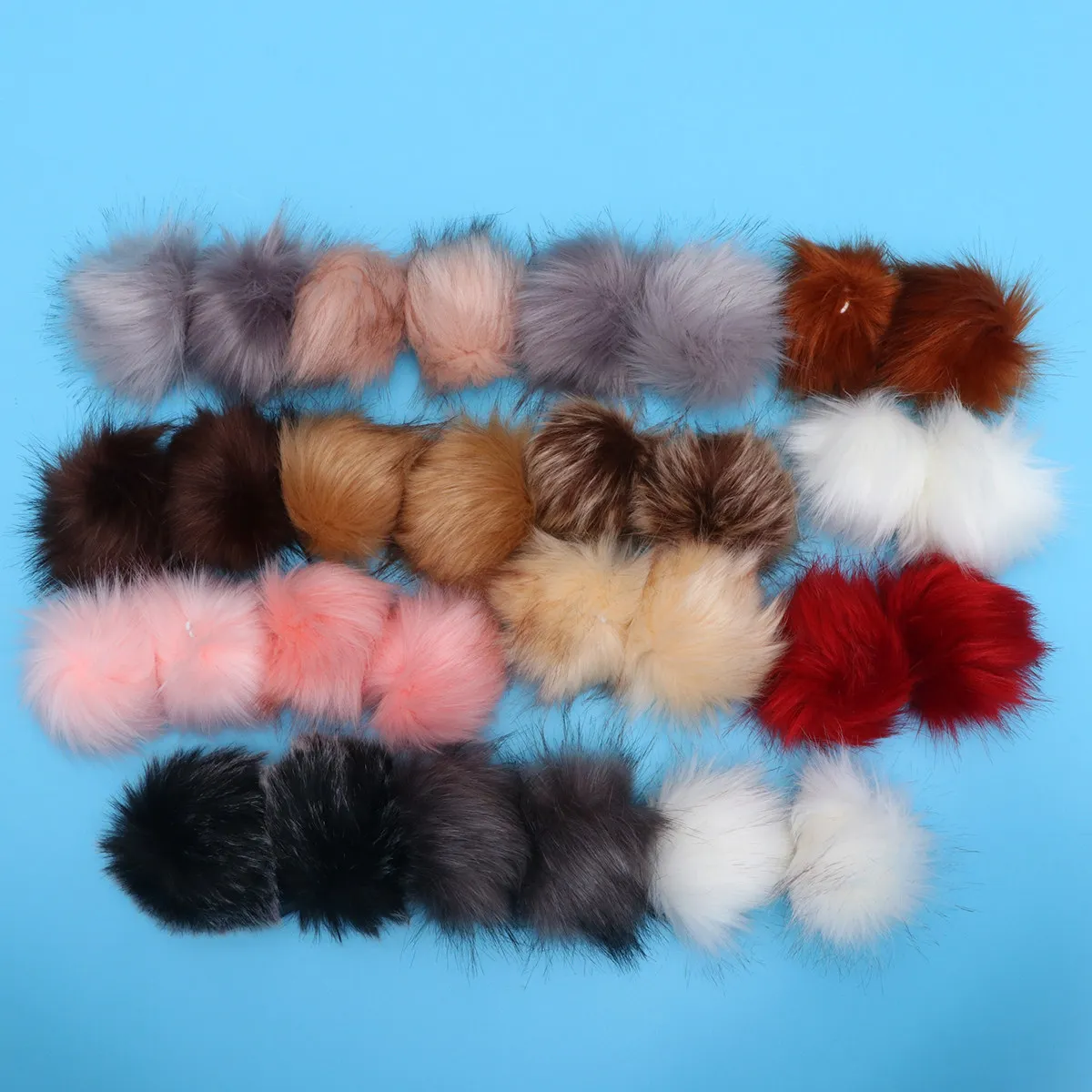30Pcs Premium Craft Poms 10Cm Assorted Colors for Garland Fringe Party Decorations Handmade Gifts School Camp Projects Pom Pom