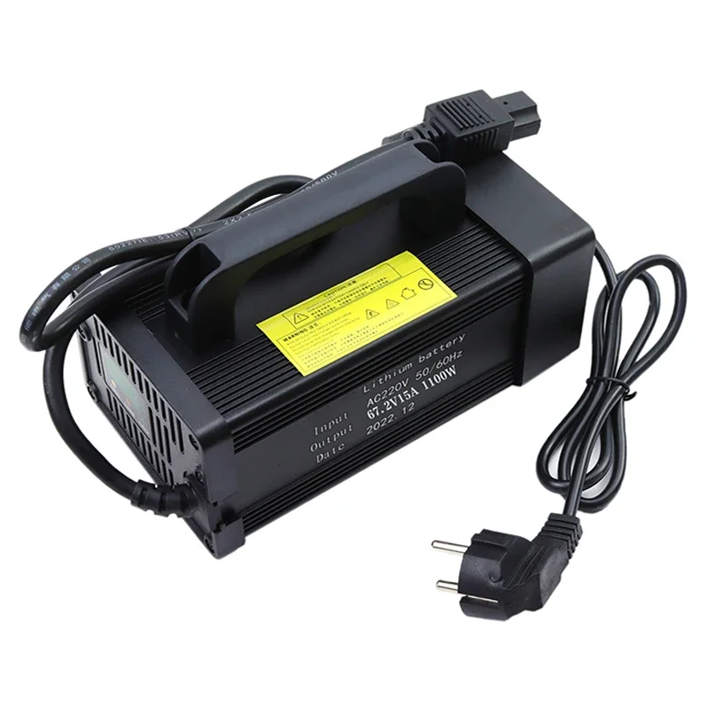 New67.2V 15A Lithium Battery Charger Aluminum Shell LCD Display For 16S 60V 20Ah 30Ah 40Ah Electric two wheelers etc Li-ion Cell