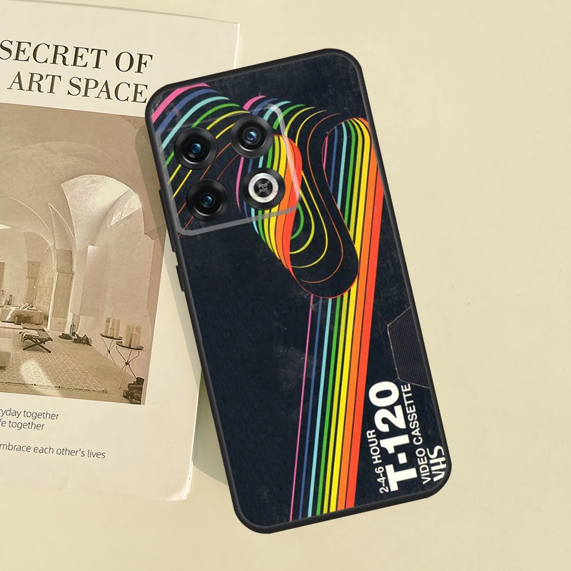 حافظة ملصق عتيقة بشريط كاسيت Vhs لهاتف OnePlus 11 12 13 R 9 10 Pro 8T 9RT 10T OnePlus Nord 4 CE 2 3 Lite N20 N30