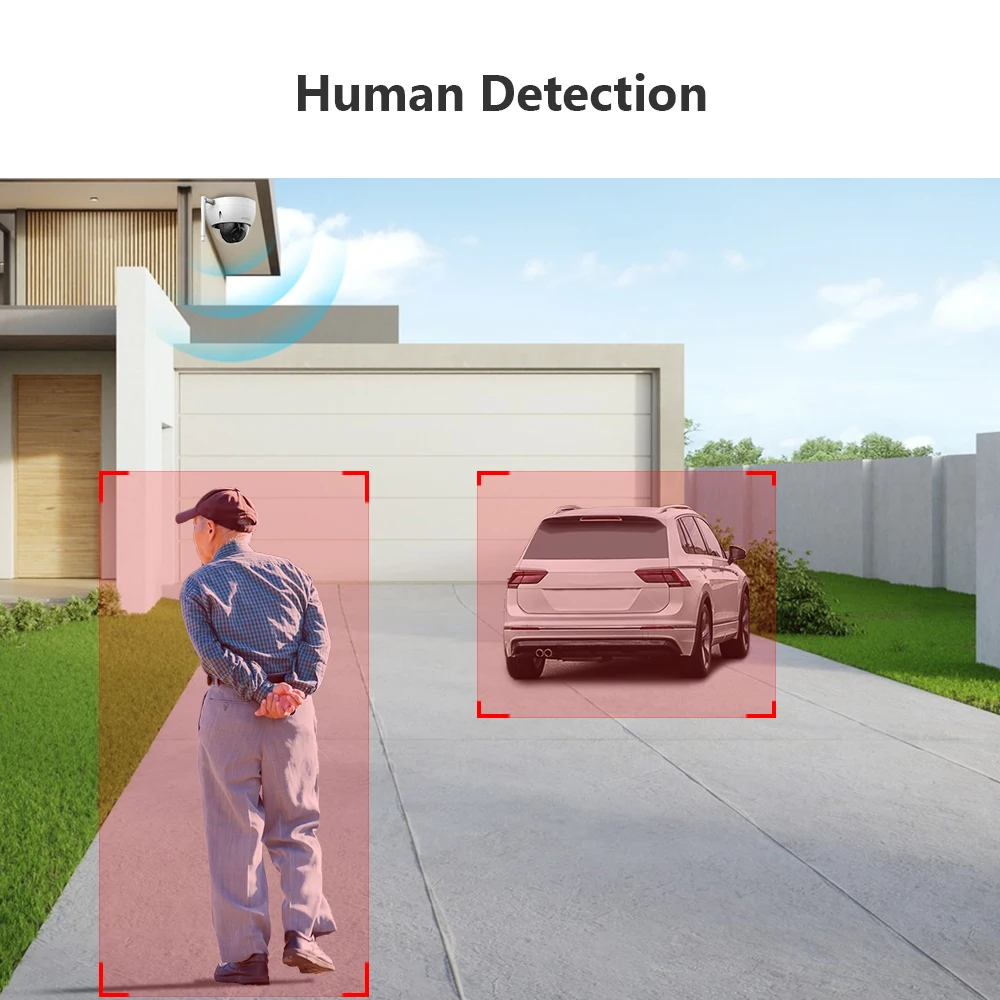 IMOU-Câmera de Segurança Dome Pro, Detecção Humana, Detecção de Veículos, Smart Home, IP, Ao ar livre, À Prova de Vandalismo, À Prova de Vandalismo,