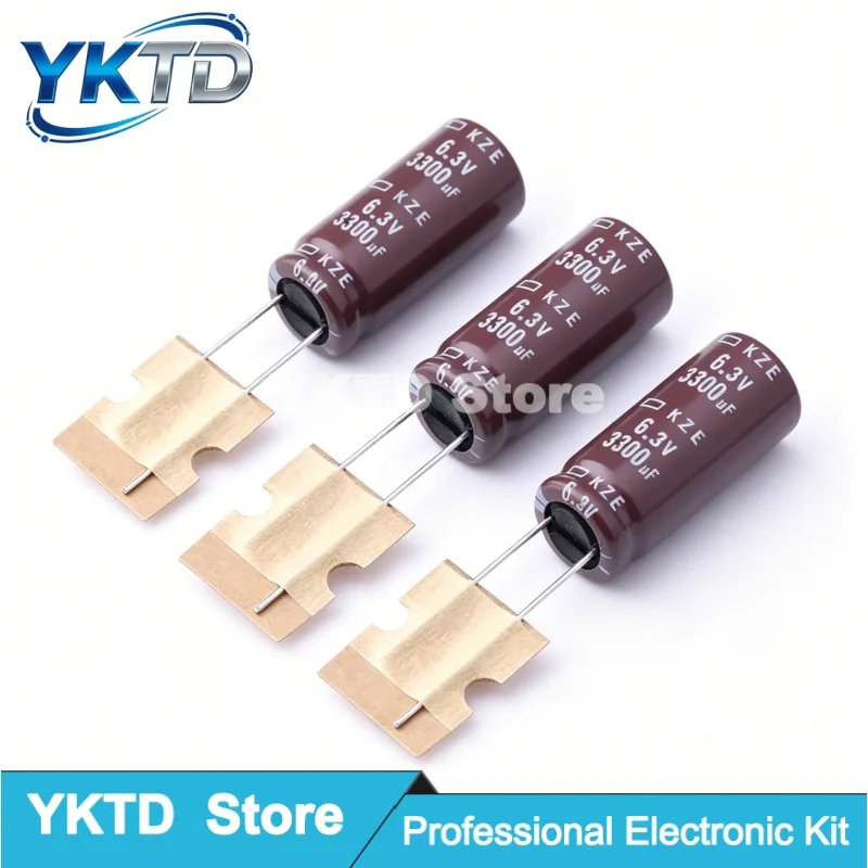 Capacitor Eletrolítico de Alumínio NIPPON NCC Série KZE de Baixa Impedância ESR Longa Duração 6.3V/10V/16V/25V/35V/50V/80V/100V/ 1uF~3300uF