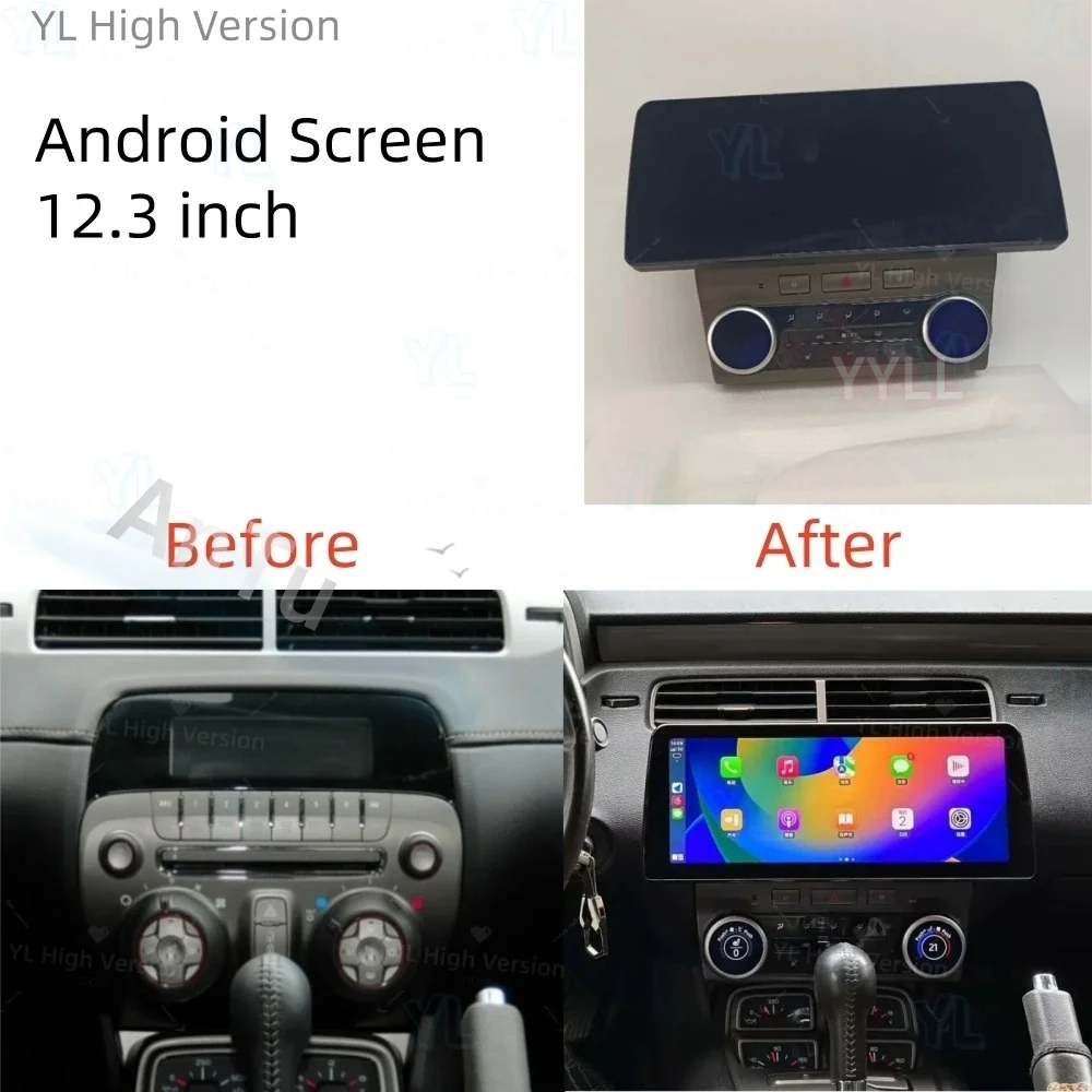Android 14 For Chevrolet Camaro 2010 - 2015 Car Radio Multimedia Player WIFI GPS Auto Stereo Head Unit Wireless Carplay BT 5.0