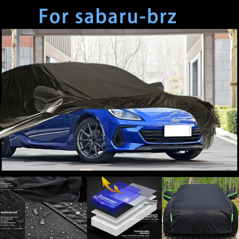 

For sabaru-brz Outdoor Protection Full Car Covers Snow Cover Sunshade Waterproof Dustproof Exterior Car accessories