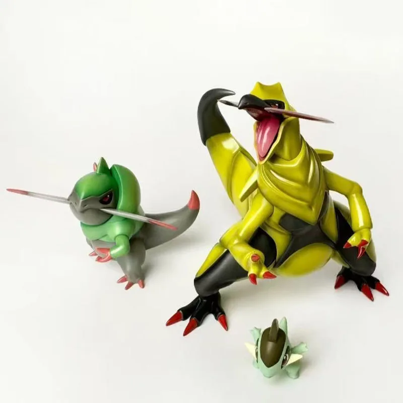 3 stks Anime Pokemon Figuren Haxorus Actiefiguren Pvc Collection Model Speelgoed Standbeeld Bureau Verjaardagscadeautjes